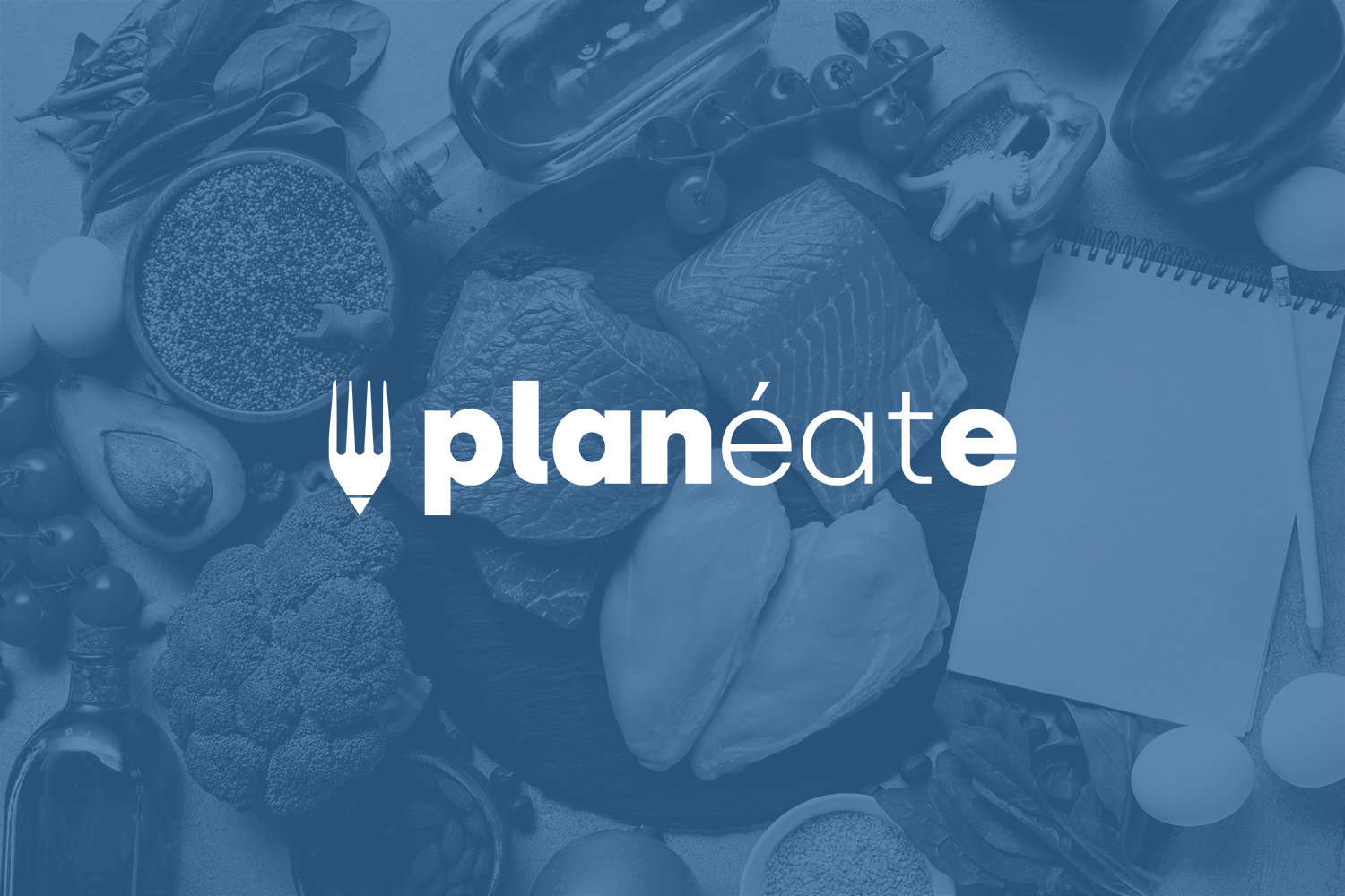 Imagen de la identidad visual de Planéate, creada por la diseñadora Bea Costo