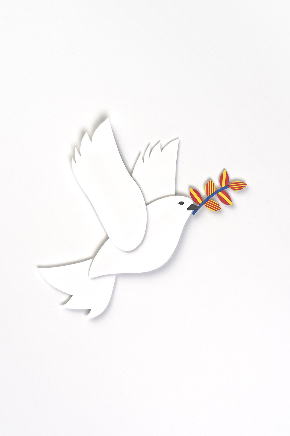 combate-ilustracion-portada-02 Ilustración en papercut de paloma para la contraportada de Combate por la concordia