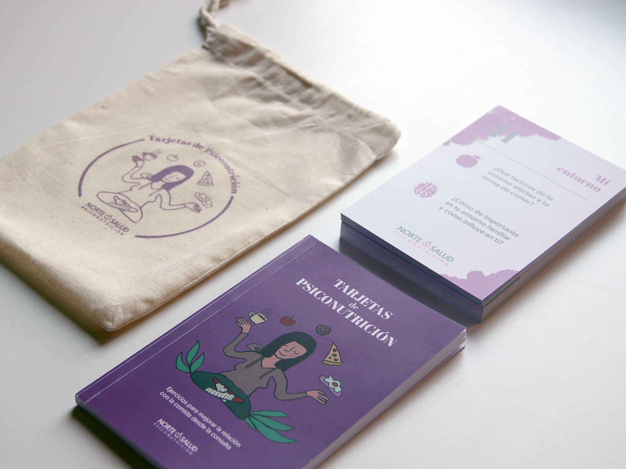 tarjetas-libro-psiconutricion-05 Pack diseñado por Bea Costo: Tarjetas de psiconutrición, manual de uso y bolsa de tela serigrafiada